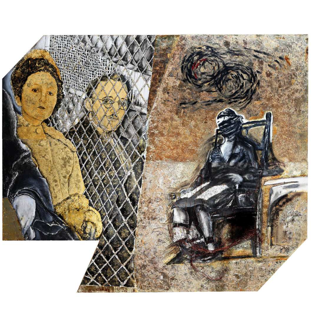 Eclipse/Portrait of Ethel and Julius Rosenberg Oil | Lee Jaffe,{{product.type}}