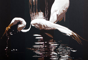 Egrets Screenprint | Fran Bull,{{product.type}}