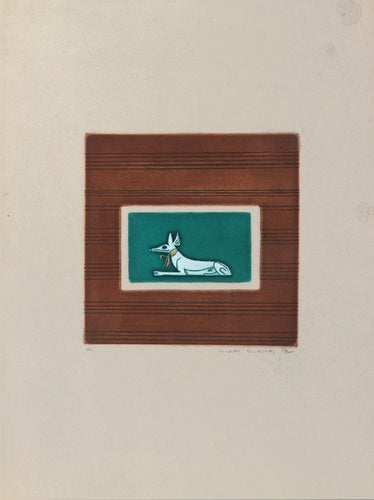Egyptian Theme 4 Etching | Mireille Kramer,{{product.type}}