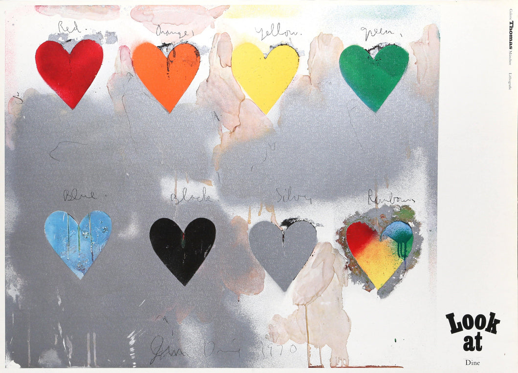Eight Hearts Lithograph | Jim Dine,{{product.type}}