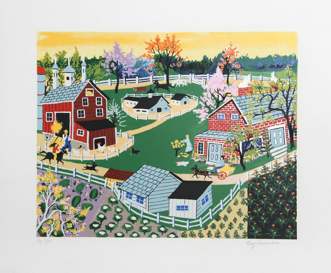 Eisenhower Farm at Gettysburg Screenprint | Kay Ameche,{{product.type}}