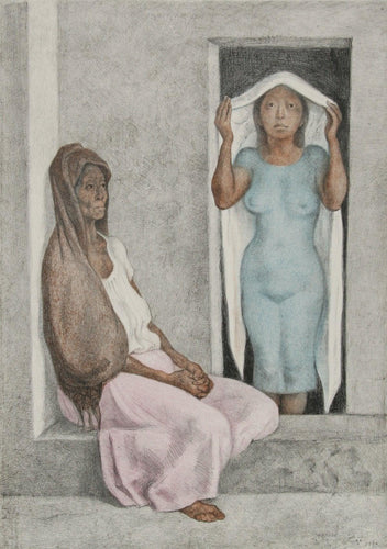 El Rebozo Blanco Lithograph | Francisco Zuniga,{{product.type}}