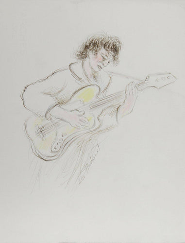 Electric Guitarist - II Ink | Ira Moskowitz,{{product.type}}