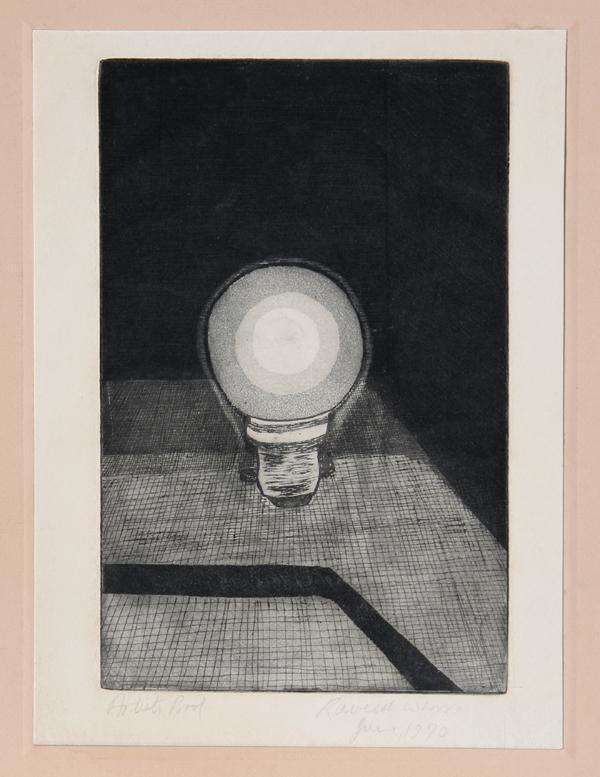 Electric Lightbulb II Etching | Raveesh Whorra,{{product.type}}