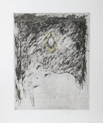 Elephant (Color) Etching | Donald Saff,{{product.type}}