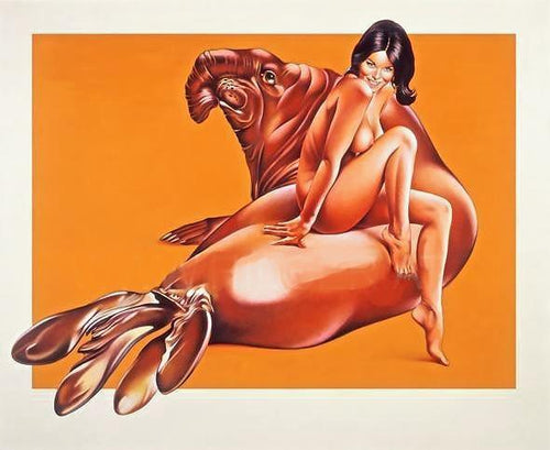 Elephant Seal Lithograph | Mel Ramos,{{product.type}}