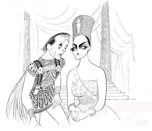 Elizabeth Taylor and Richard Burton - Cleopatra Lithograph | Al Hirschfeld,{{product.type}}