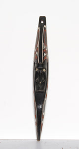 Elongated Mask with Red and White Details (31) Wood | African or Oceanic Objects,{{product.type}}