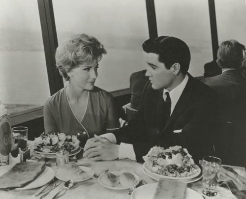 Elvis at Dinner Black and White | Unknown Artist,{{product.type}}