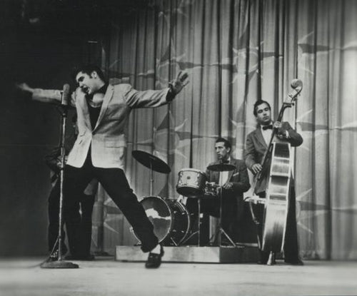Elvis Performing on Television Show Black and White | Unknown Artist,{{product.type}}