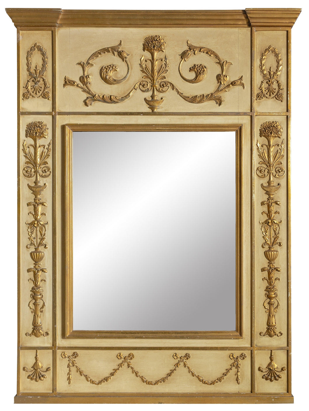 Empire Style Floral Motif Mirror Home Decor | Furniture,{{product.type}}