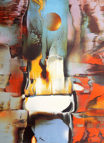 Energía Cosmica 4 (Cosmic Energy 4) Lithograph | Leonardo Nierman,{{product.type}}