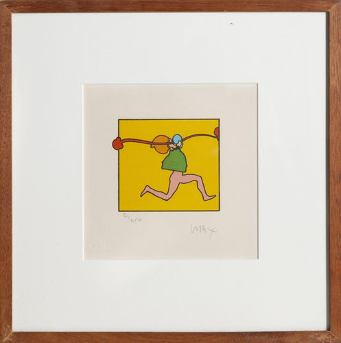 Entering Yellow lithograph | Peter Max,{{product.type}}