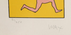 Entering Yellow lithograph | Peter Max,{{product.type}}
