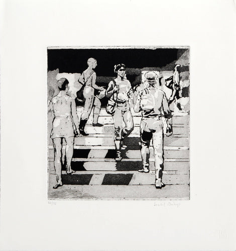 Entrance to Union Square Etching | Isabel Bishop,{{product.type}}