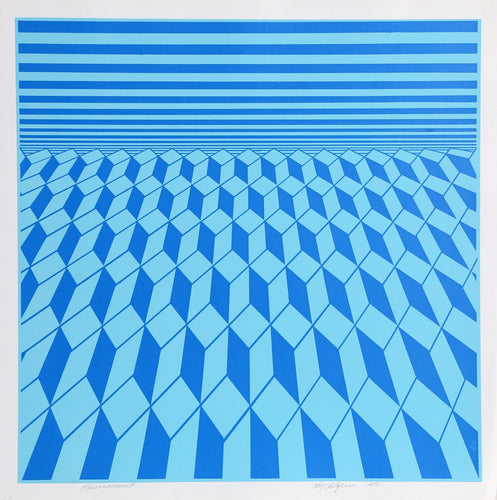 Environment (Blue) Screenprint | Roy Ahlgren,{{product.type}}