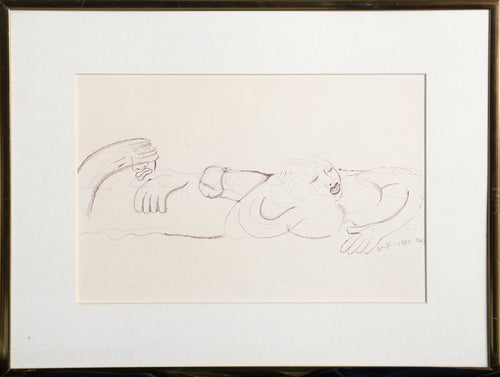 Erotic Couple in Bed, NY (Erotic) Ink | Unknown Artist,{{product.type}}