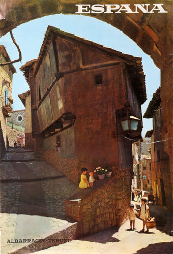 Espana - Albarragin Teruel Poster | Travel Poster,{{product.type}}