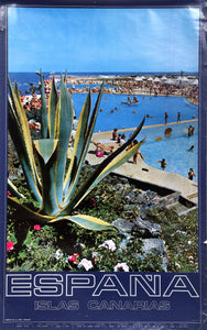 Espana - Islas Canarias - Puerto de la Cruz Poster | Travel Poster,{{product.type}}