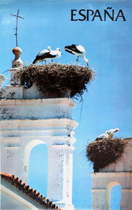 Espana - Nesting Birds Poster | Travel Poster,{{product.type}}