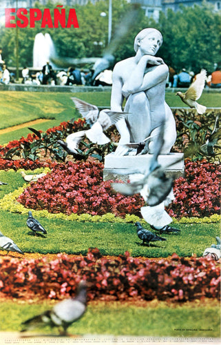 Espana - Plaza de Cataluna Barcelona Poster | Travel Poster,{{product.type}}