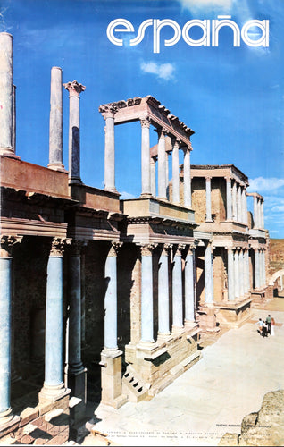 Espana - Teatro Romano Poster | Travel Poster,{{product.type}}