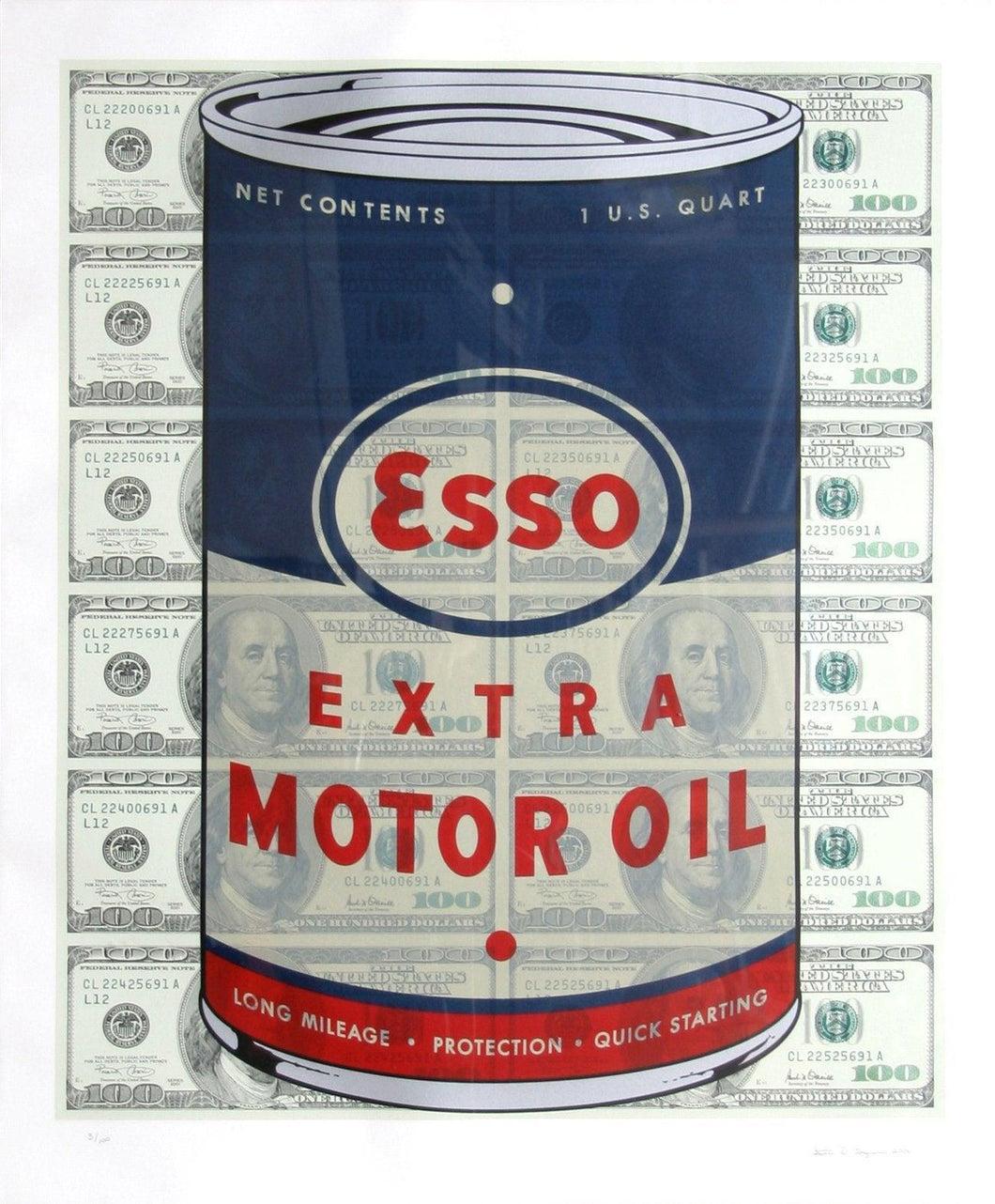 Esso Oil Can Screenprint | Steven Gagnon,{{product.type}}