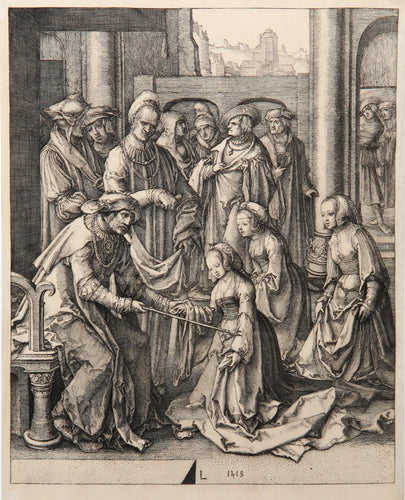 Esther devant Assuerus Etching | Lucas van Leyden,{{product.type}}