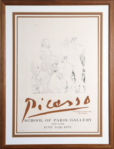 Etchings from the 347 Series - School of Paris Gallery Poster | Pablo Picasso,{{product.type}}