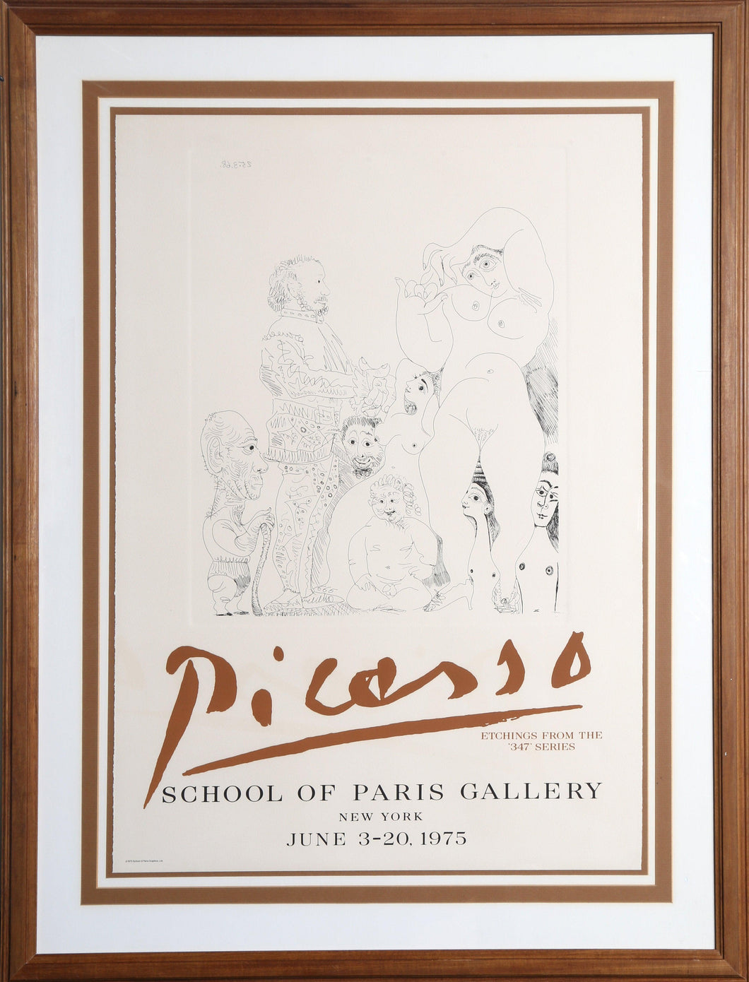Etchings from the 347 Series - School of Paris Gallery Poster | Pablo Picasso,{{product.type}}