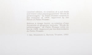 Etude de Personnages Lithograph | Pablo Picasso,{{product.type}}