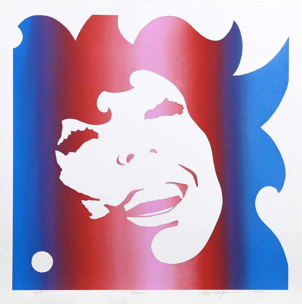 Eve (Blue) Screenprint | Roy Ahlgren,{{product.type}}