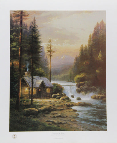 Evening in the Forest Lithograph | Thomas Kinkade,{{product.type}}