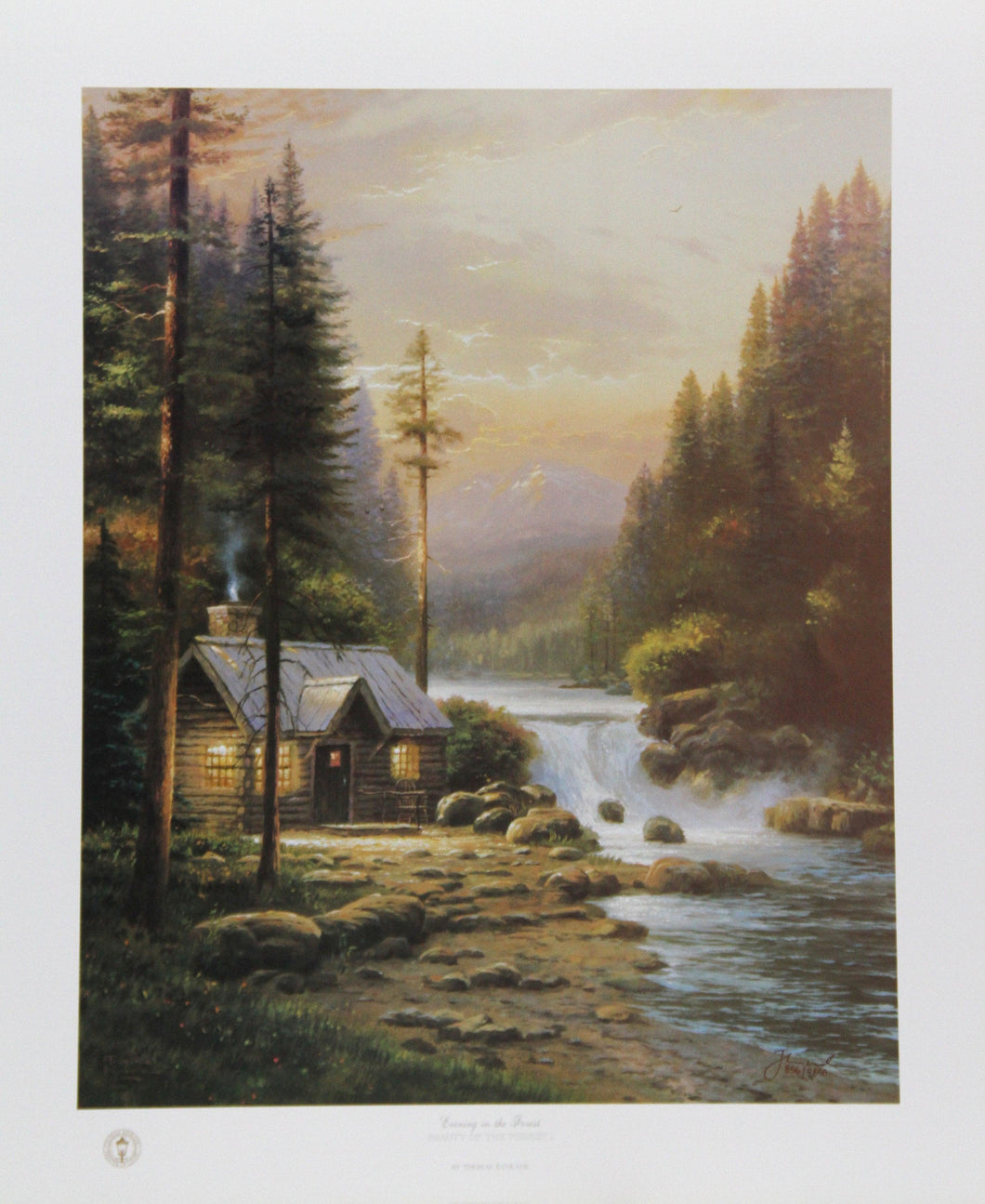Evening in the Forest Lithograph | Thomas Kinkade,{{product.type}}