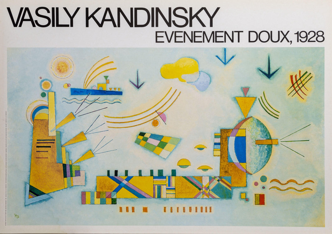 Evenment Doux 1928 Poster | Wassily Kandinsky,{{product.type}}