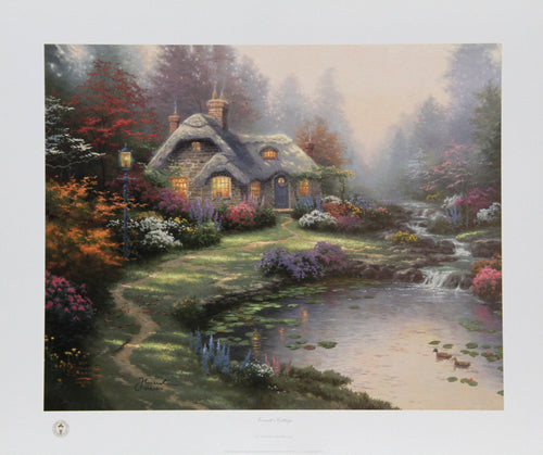 Everett's Cottage Lithograph | Thomas Kinkade,{{product.type}}