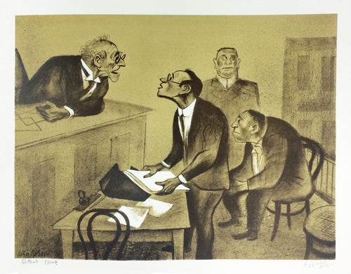 Evidence Lithograph | William Gropper,{{product.type}}
