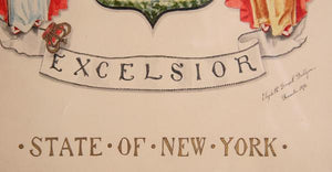 Excelsior - State of New York Mixed Media | Elizabeth Drexel Dahlgren,{{product.type}}