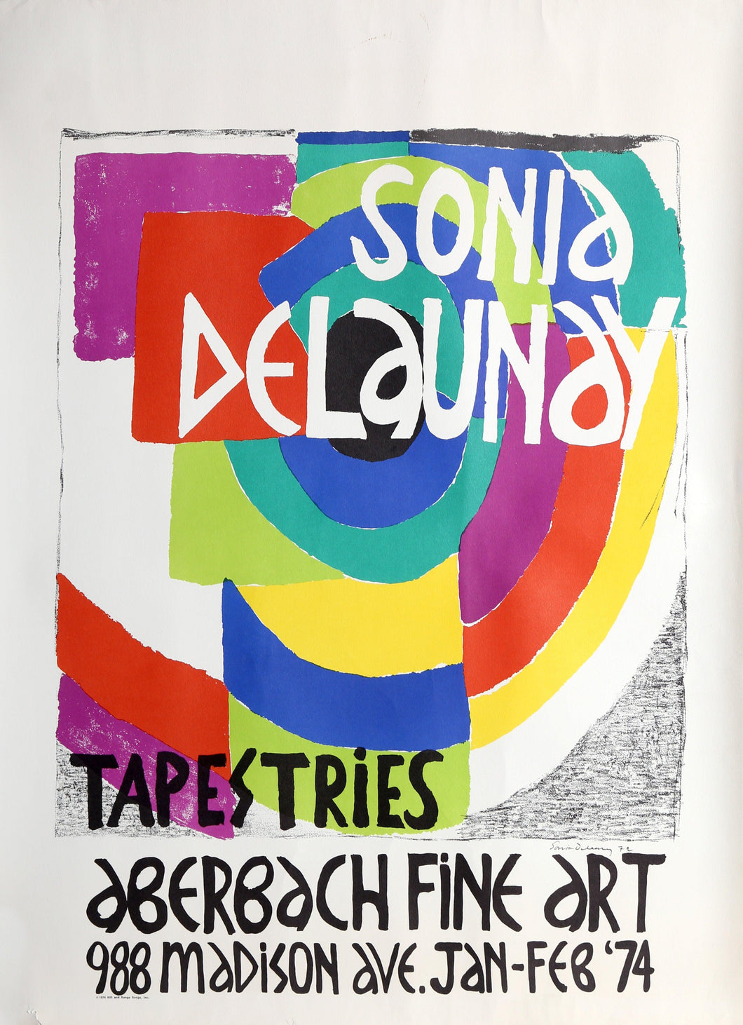 Exhibition at Aberbach Fine Art Lithograph | Sonia Delaunay,{{product.type}}