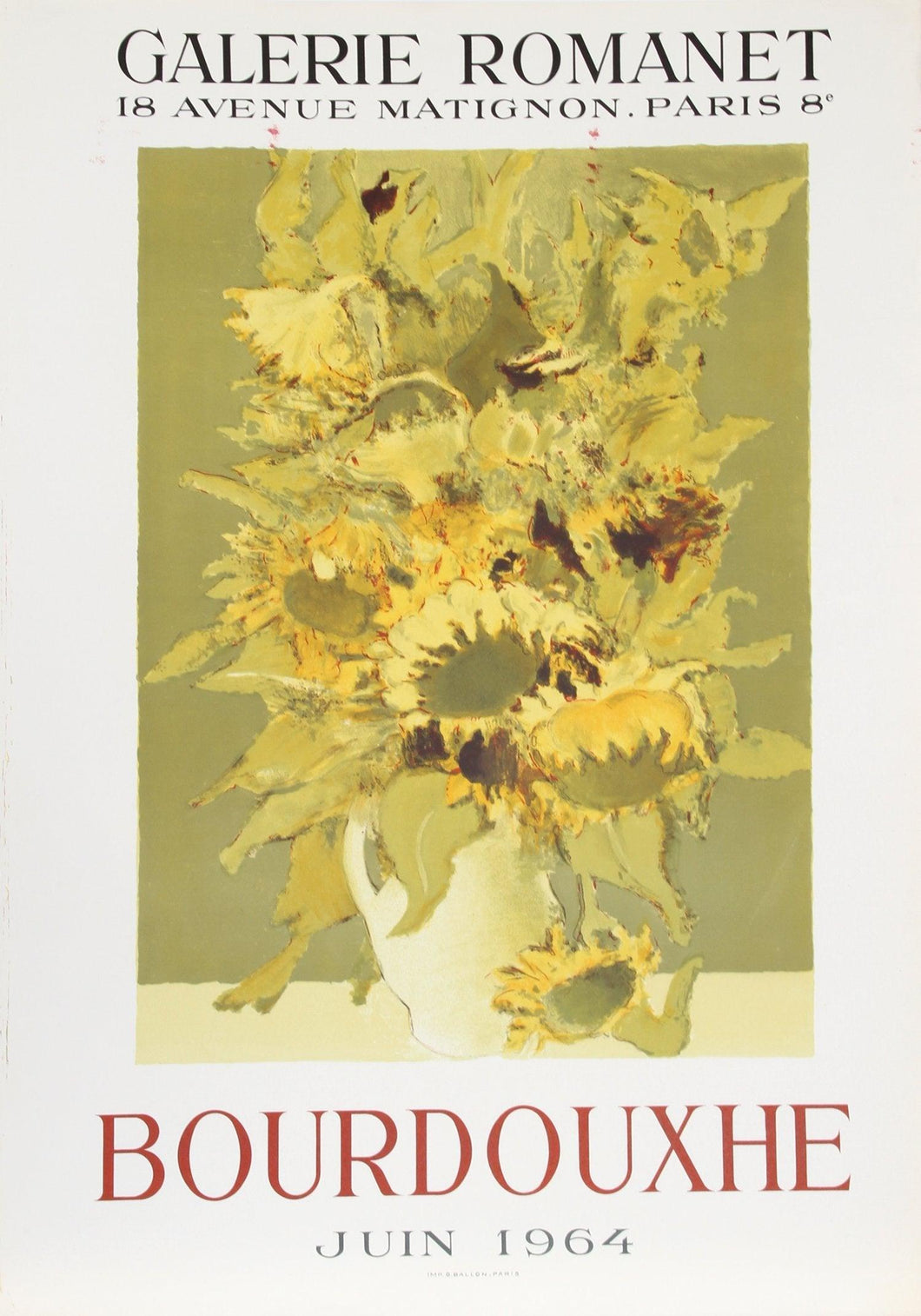 Exhibition Galerie Romanet Poster | Denise Bourdouxhe,{{product.type}}