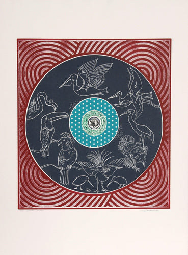 Exotic Birds Etching | Martin Barooshian,{{product.type}}