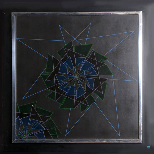 Exploding Geometric Forms Mixed Media | Unknown Artist,{{product.type}}