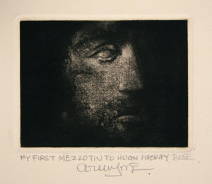 Face (My First Mezzotint) Etching | Arun Bose,{{product.type}}