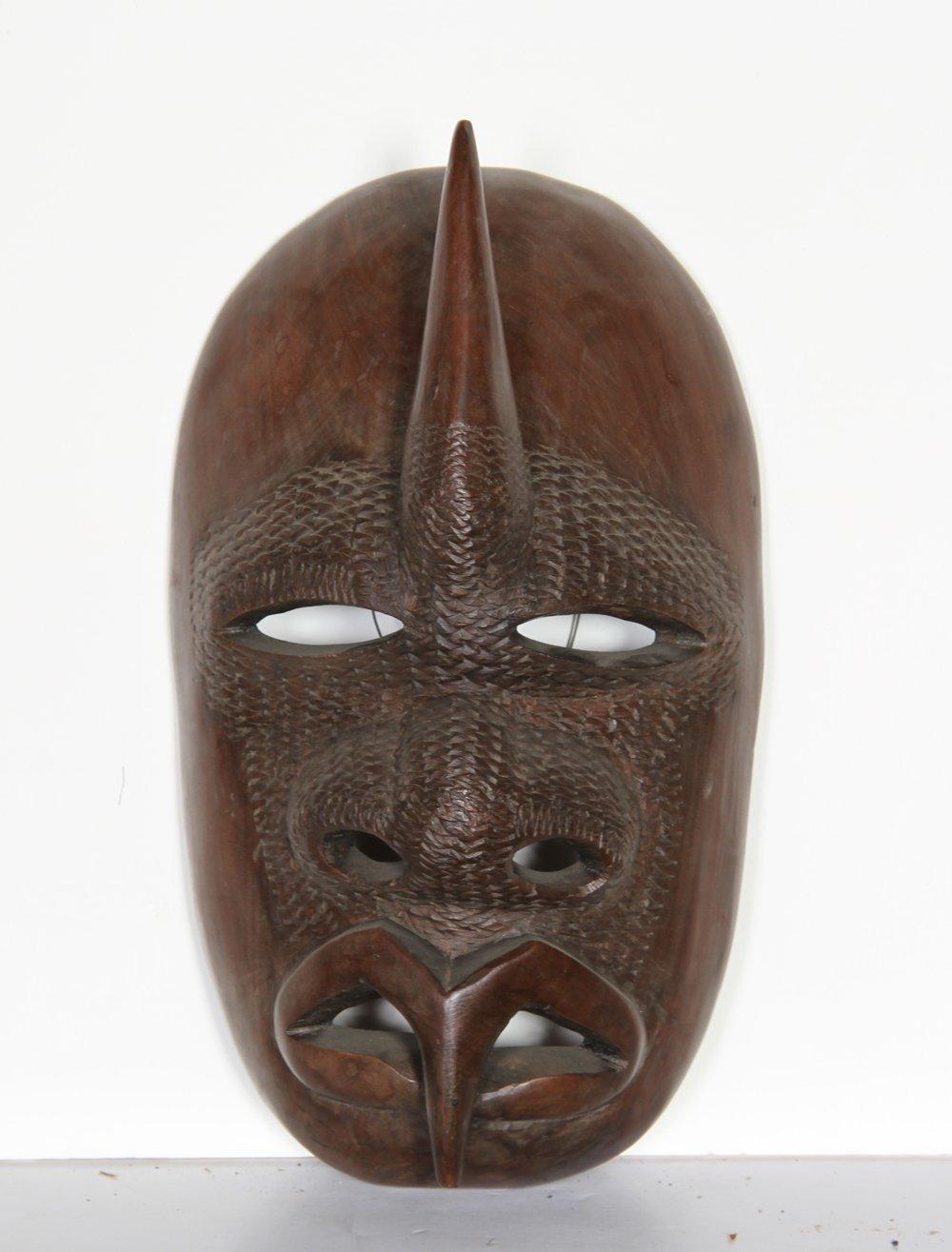 Face with Pointed Lips (26) Wood | African or Oceanic Objects,{{product.type}}