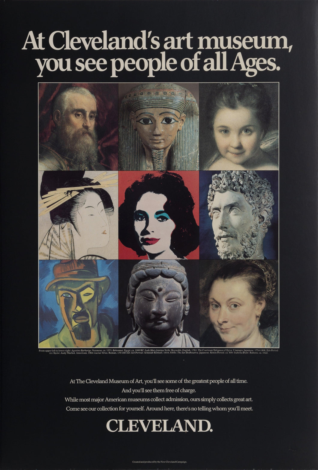 Faces of the Cleveland Museum Poster | Unknown Artist - Poster,{{product.type}}