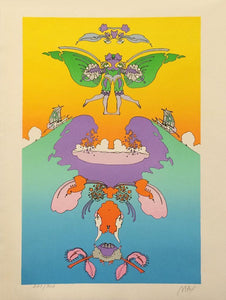 Facing Waves Lithograph | Peter Max,{{product.type}}