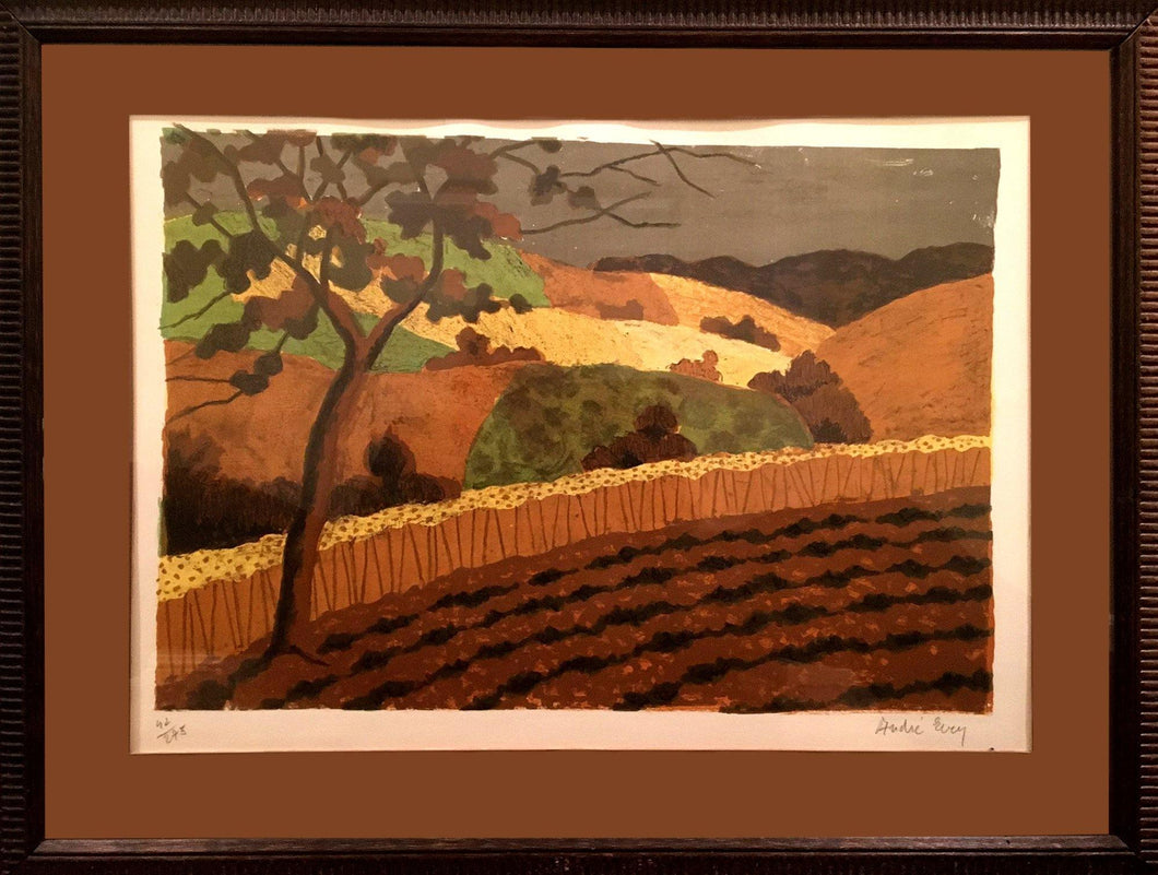 Fall Landscape lithograph | André Even,{{product.type}}