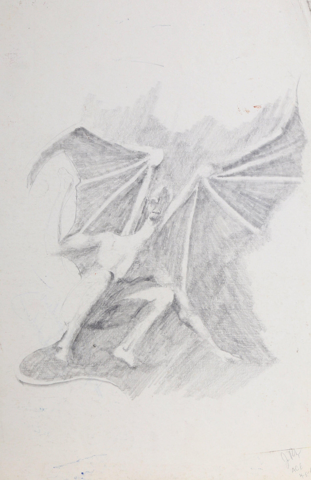 Fallen Angel (Devil) Pencil | Jon Robyn,{{product.type}}