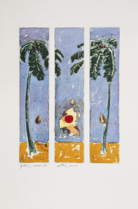 Falling Coconut - Setting Sun Lithograph | Bill Beckley,{{product.type}}