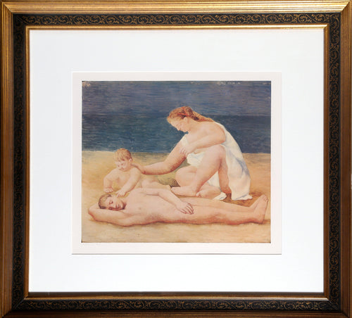 Famille au Bord de la Mer Lithograph | Pablo Picasso,{{product.type}}